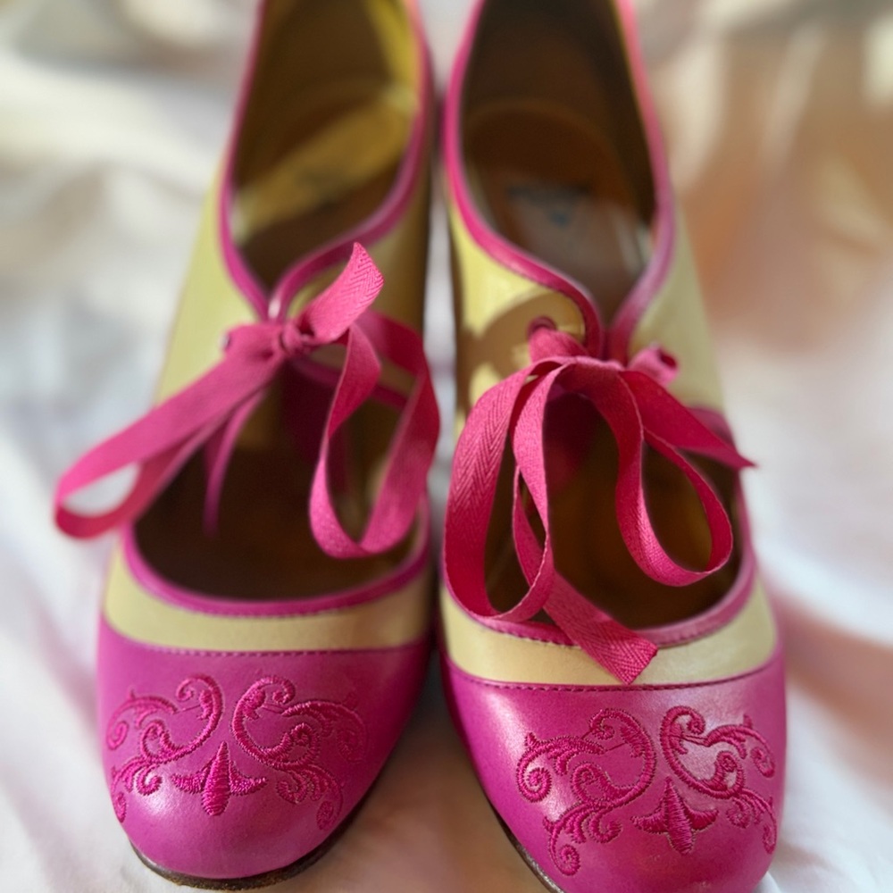 John Fluevog Pink Mini Estella Size 8.5